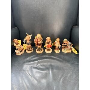 Hummel Figurine Lot 6pcs TMK2 Full Bee TMK3 Stylized Bee Goebel Germany Vintage